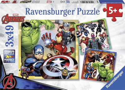 Puzzle Ravensburger les Vengeurs - trois puzzles - 49 pièces - puzzle pour enfants
