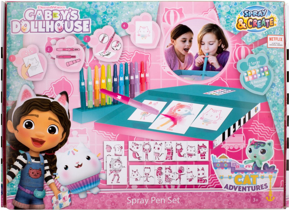 La maison de poupée de Canenco Gabby Blaaspennen Set Deluxe