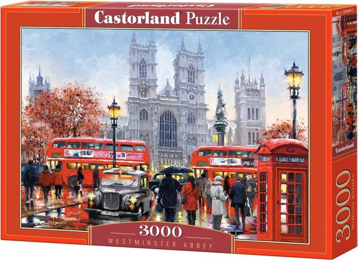 Castorland Westminster Abbey – puzzle – 3 000 pièces – finition satinée – ajustement parfait – qualité européenne