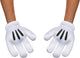 Déguisement Disney - Mickey Mouse, gants Mickey Mouse, taille unique adultes