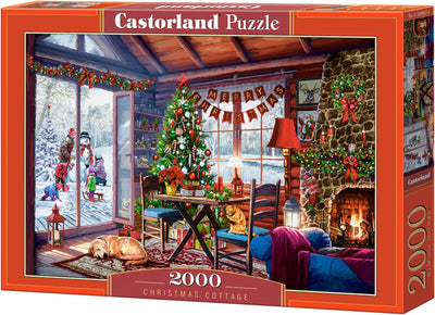 Maison de Noël Castorland – puzzle – 2000 pièces – finition satinée – ajustement parfait – qualité européenne