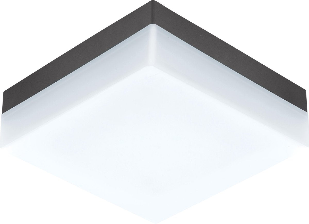 Plafonnier Eglo sonella - applique d'extérieur - LED - 21,5 cm - blanc anthracite