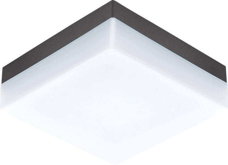 Plafonnier Eglo sonella - applique d'extérieur - LED - 21,5 cm - blanc anthracite