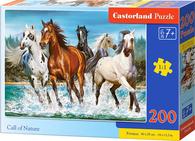 Castorland appel de la nature – puzzle – 200 pièces – nature – qualité premium