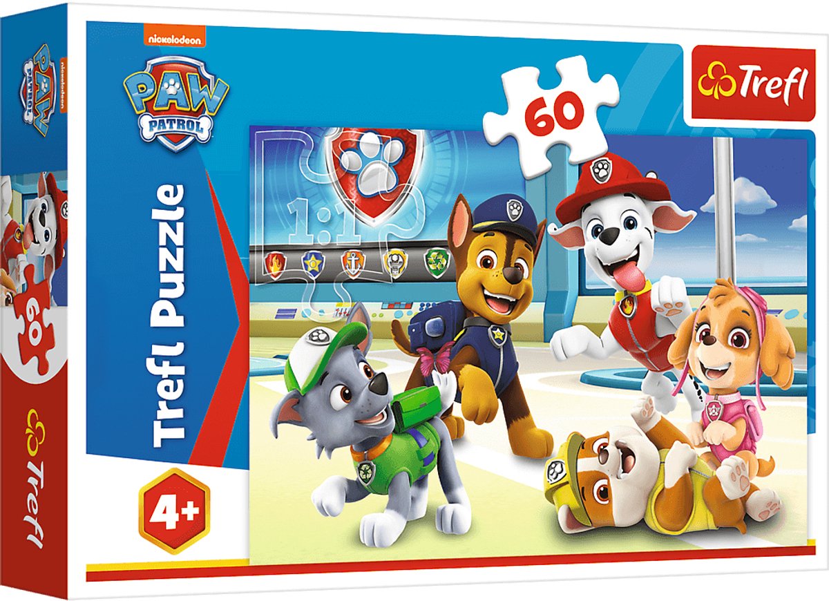 Trefl - puzzle 60 coudées - puzzle - w świecie psiaków - 17392