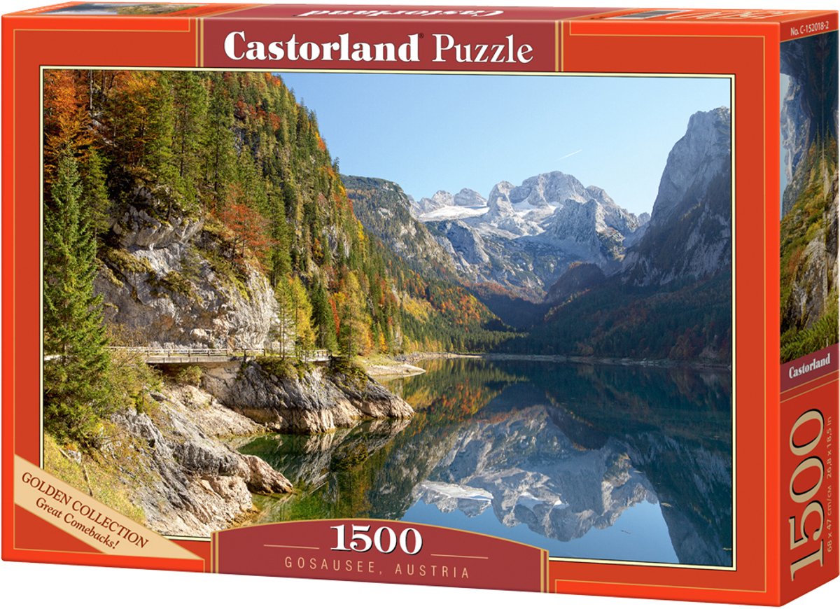 Castorland Gosausee, Autriche – puzzle – 1500 pièces – finition satinée – ajustement parfait – qualité européenne