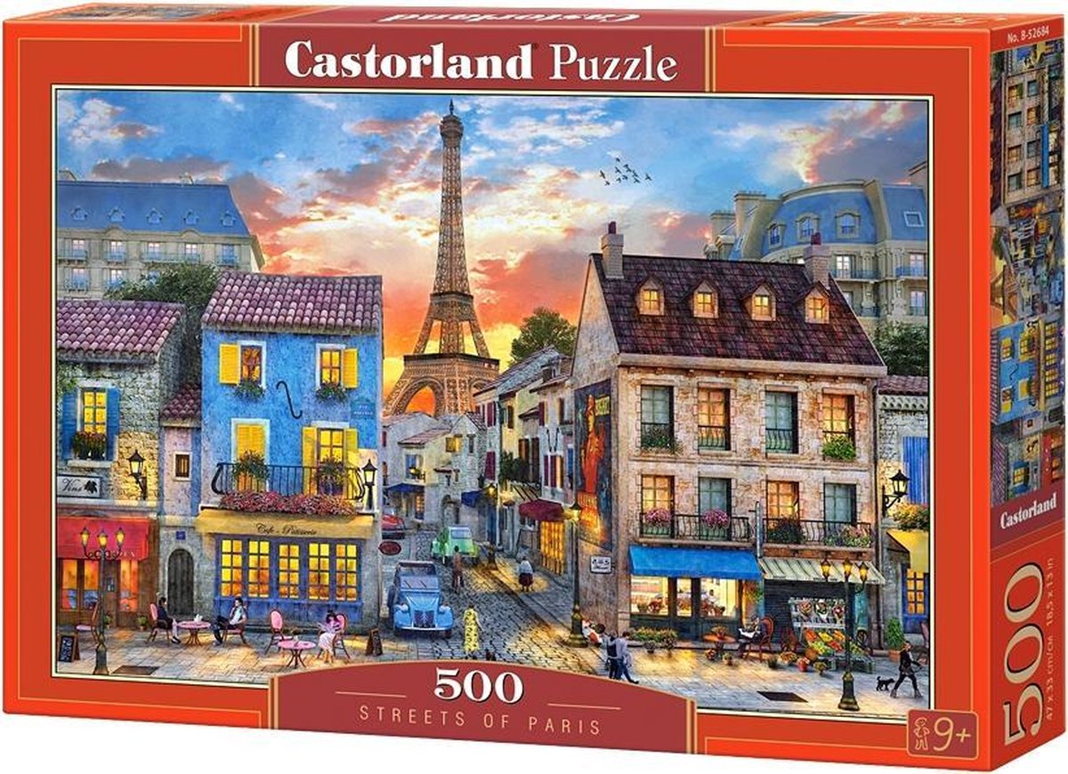 Selecta Castorland joue des rues de puzzle ou Paris, 500e.