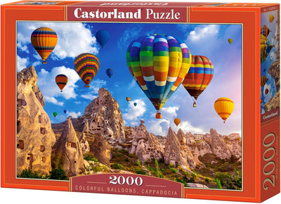Ballons colorés Castorland, Cappadoce – puzzle – 2000 pièces – finition satinée – ajustement parfait – qualité européenne
