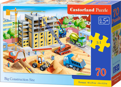 Castorland grand chantier – puzzle – 70 pièces – chantier – qualité premium