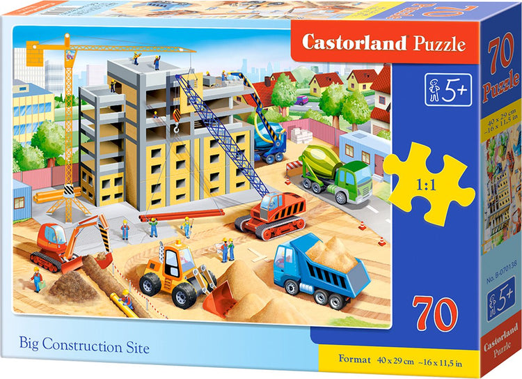 Castorland grand chantier – puzzle – 70 pièces – chantier – qualité premium