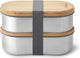 Boîte à bento en acier inoxydable Blum noir noir+blum