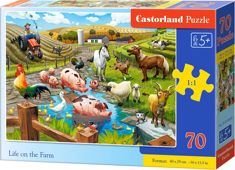 Castorland La vie à la ferme – puzzle – 70 pièces – ferme – qualité premium