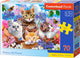 Chatons Castorland avec fleurs – puzzle – 70 pièces – chats – qualité premium