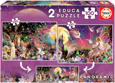 Puzzle Educa - fantaisie - 2 x 100 pièces