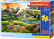 Castorland Le monde des dinosaures – puzzle – 100 pièces – dinosaures – qualité premium