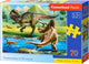 Castorland tyrannosaure vs tricératops – puzzle – 70 pièces – dinosaures – qualité premium