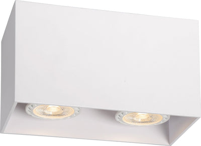 Lucide bodi - spot de plafond (plafonnier) - 2xgu10 - blanc