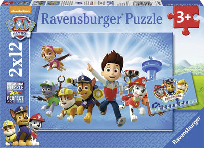 Patrouille de puzzle Ravensburger ; Ryder et Paw Patrol - 2x 12 pièces