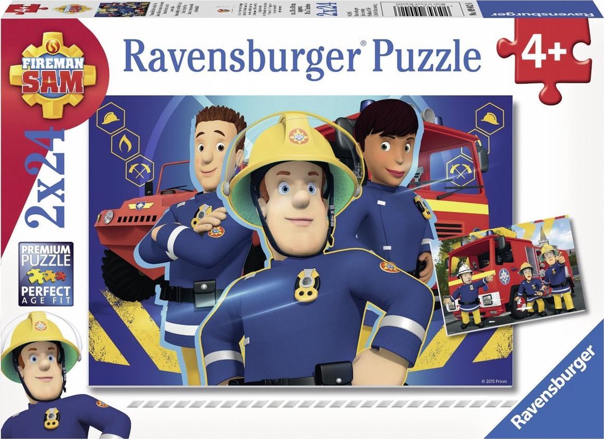 Ravensburger - Sam vous aide à sortir du feu 2x24 pièces