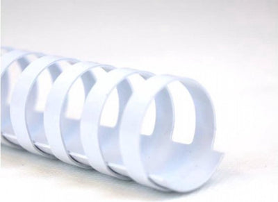 Reliure à dos gbc plastique a4 12mm blanc capacité 95 feuilles
