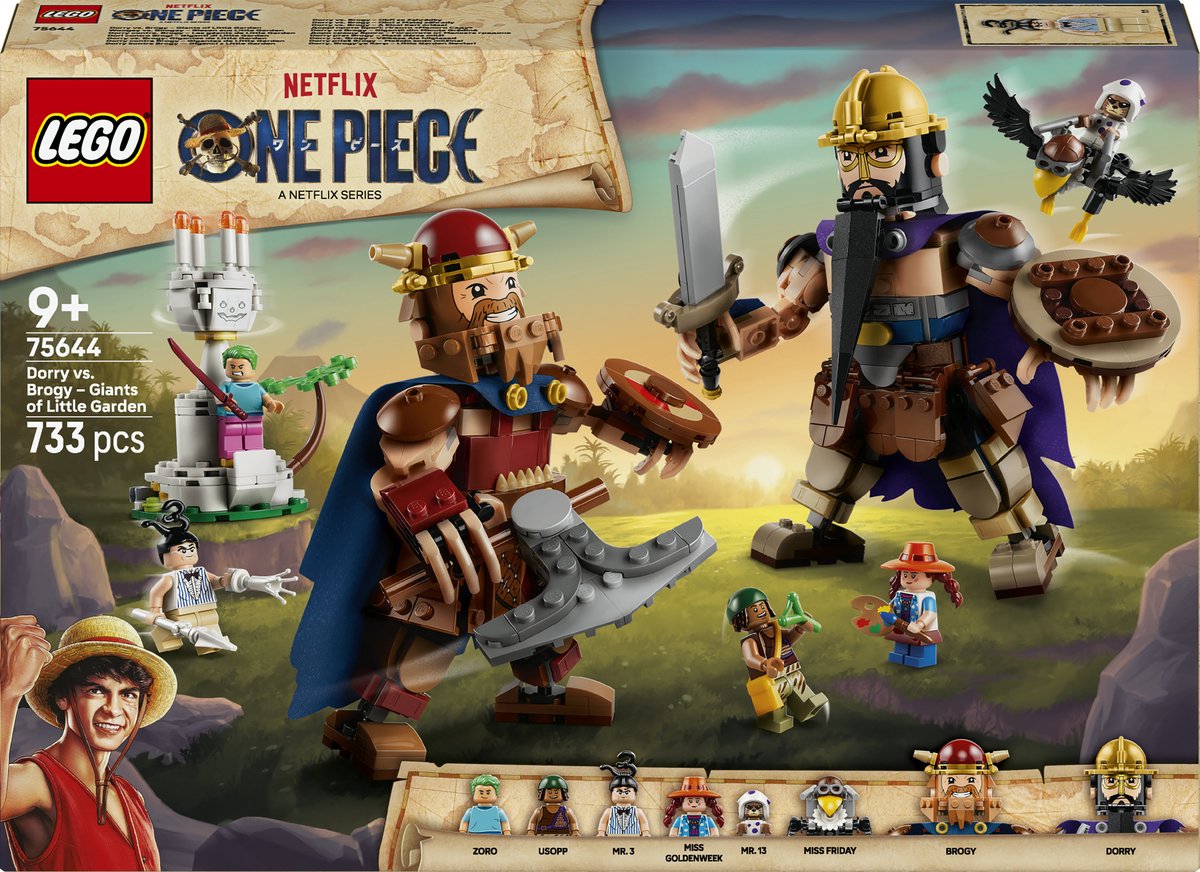 Lego une pièce Dorry contre Brogy-géants de petits jouets pirates pour enfants 75644