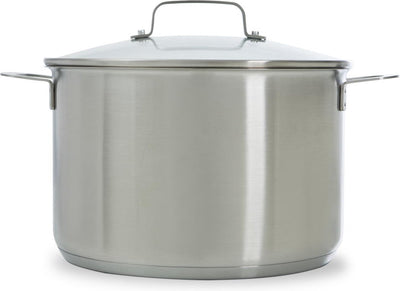 Marmite bistro BK 24 cm - 6l - induction - tous feux - jusqu'à 230 degrés - avec couvercles en verre - inox avec fond sandwich - empilable - sans revêtement antiadhésif - graduation - sans pfas