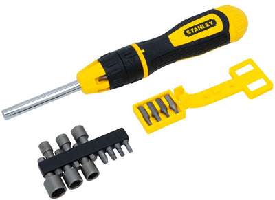 Tournevis multi-embouts Stanley avec cliquet 20 pièces - stht0-62574