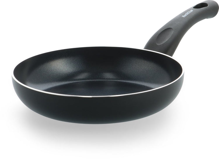 Poêle à frire en céramique noire Kochstar Essenz - 20 cm - sans PFAS - poêle à induction - poêle à induction - revêtement antiadhésif en céramique - poignée de refroidissement - passe au four jusqu'à 130° C - noir