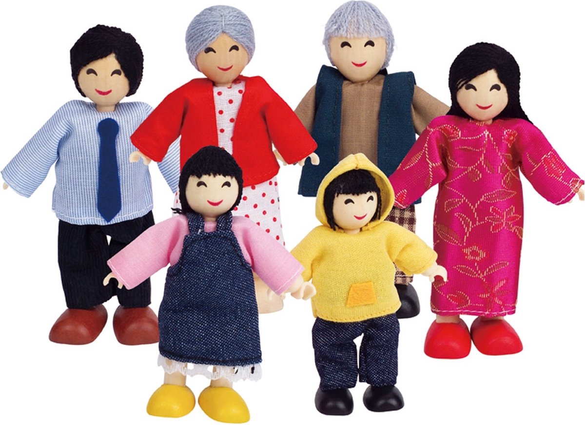 HAPE Dollhouse Asian Family