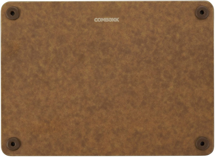Planche à découper Combekk – Bois pressé FSC – sans microplastique – antibactérien – passe au lave-vaisselle – 15x20 cm – marron