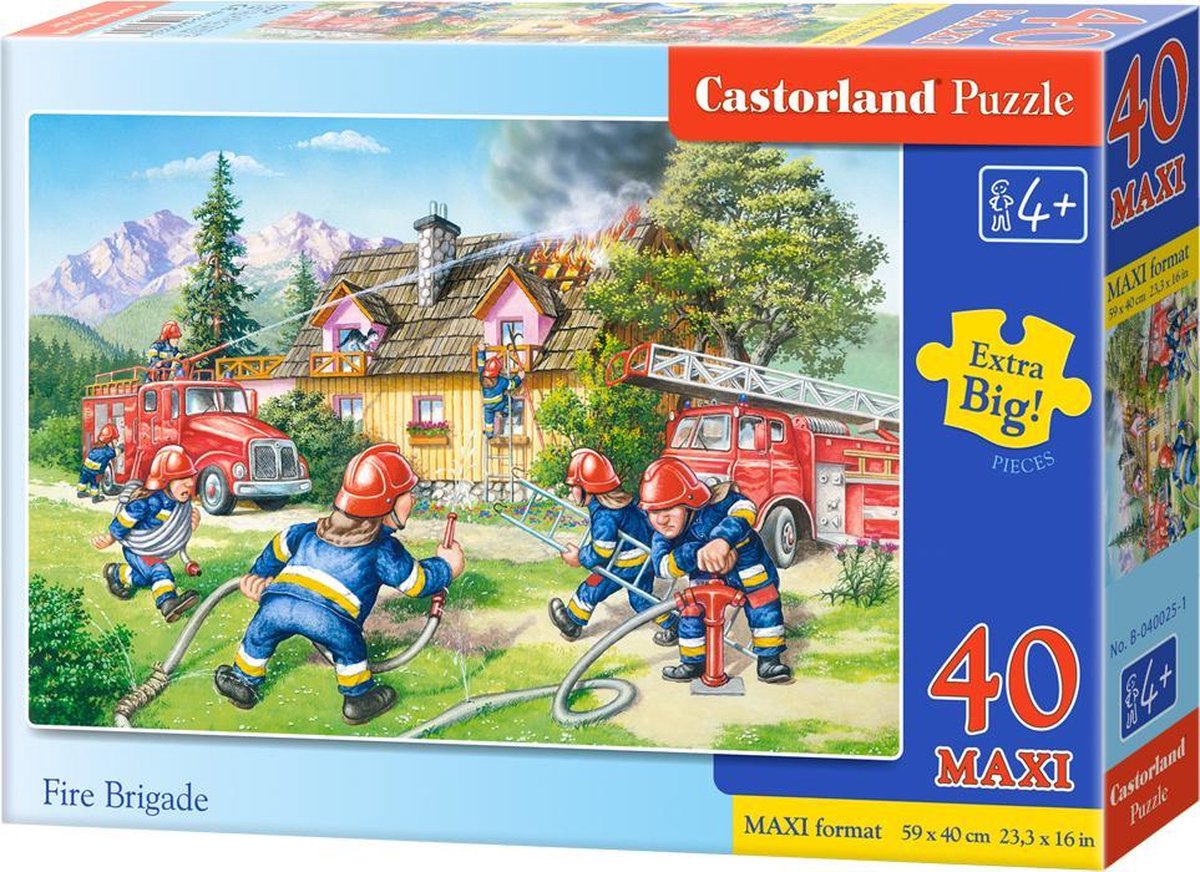 Pompiers Castorland - 40 pièces maxi