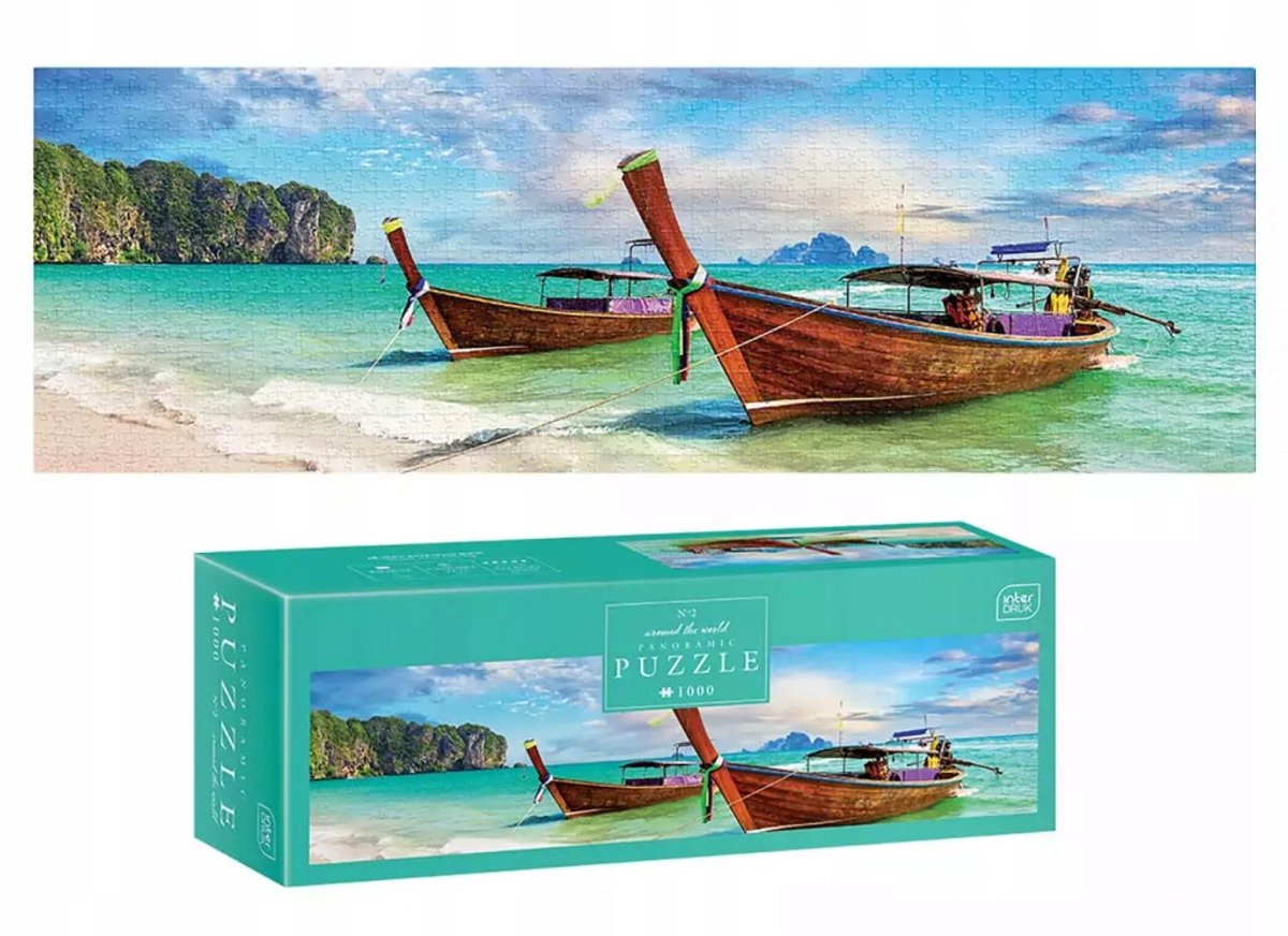 Puzzle jeux Geronimo - puzzle panorama interdruk 1000 études - autour du monde - interdruk -