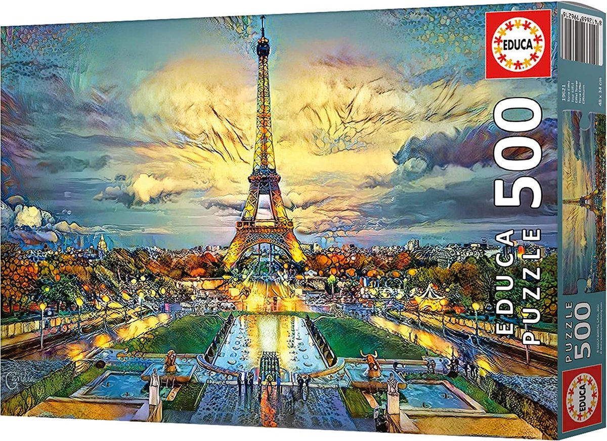 Educa - puzzle - 500 pièces - tour eiffel
