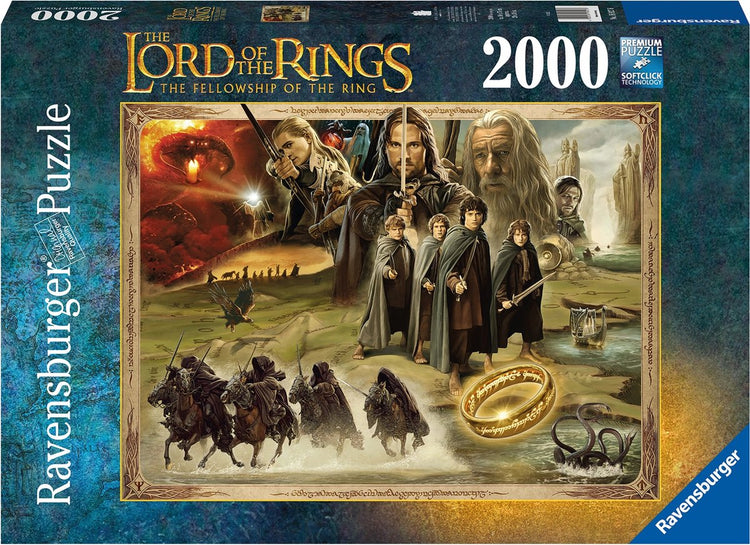 Ravensburger Jigsaw Puzzle Lord of the Rings Fellowship of the Ring, 2000st.