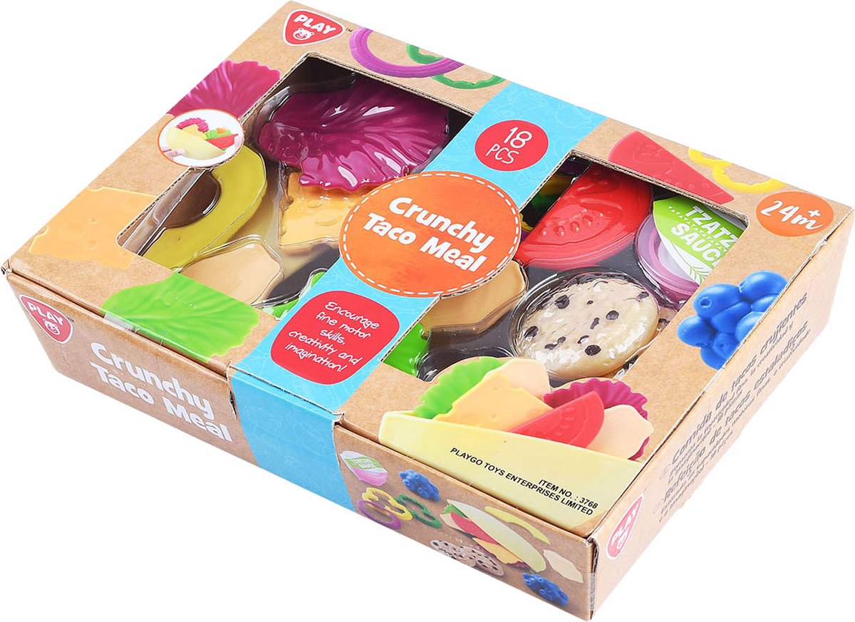 Jouez à Toy Food Crunchy Taco Play Set, 18dlg.