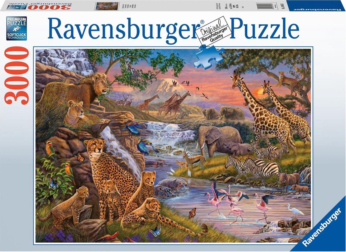 Ravensburger puzzle Le monde animal - puzzle - 3000 pièces