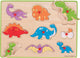 Bigjigs dinos de puzzle en bois en bois, 9dlg.