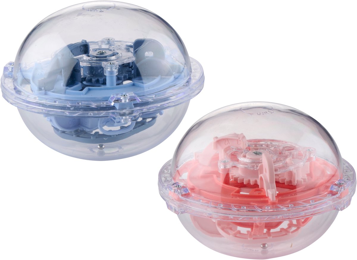 Boule de labyrinthe à vie - 75 niveaux - Jeu de réflexion, boule de puzzle 9x7 cm - Jeu de labyrinthe 3D pour enfants et adultes - Jeu de réflexion et jeu d'adresse - 1 couleur aléatoire