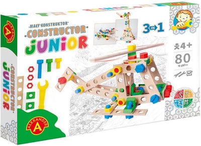 Alexander Toys Constructor Junior - 3×1 - hélicoptère - 80 pcs
