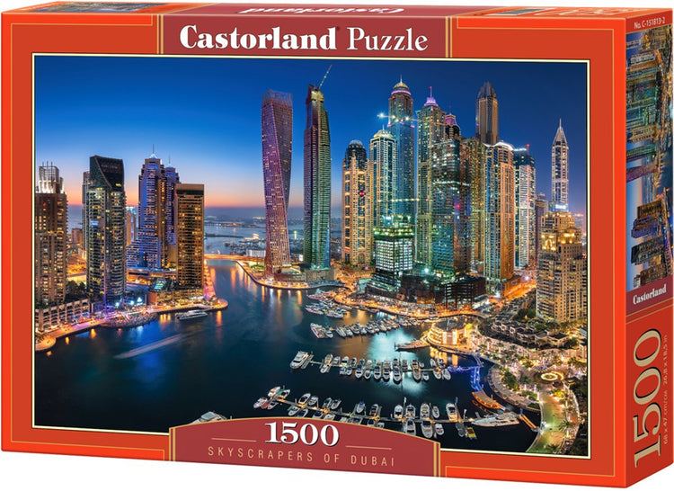 Gratte-ciel Castorland de Dubaï – puzzle – 1 500 pièces – finition satinée – ajustement parfait – qualité européenne