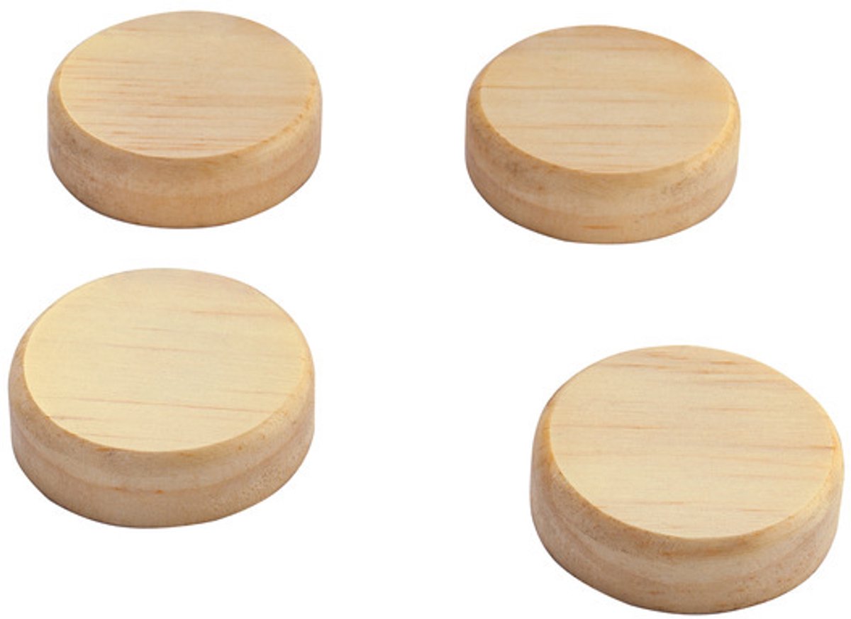 Aimants Sigel - bois de pin massif - ø 33mm - 4 pièces - si-ba210