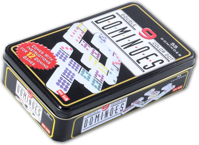 Longfield Games Dominospel Double 9 en boîte 55 pierres