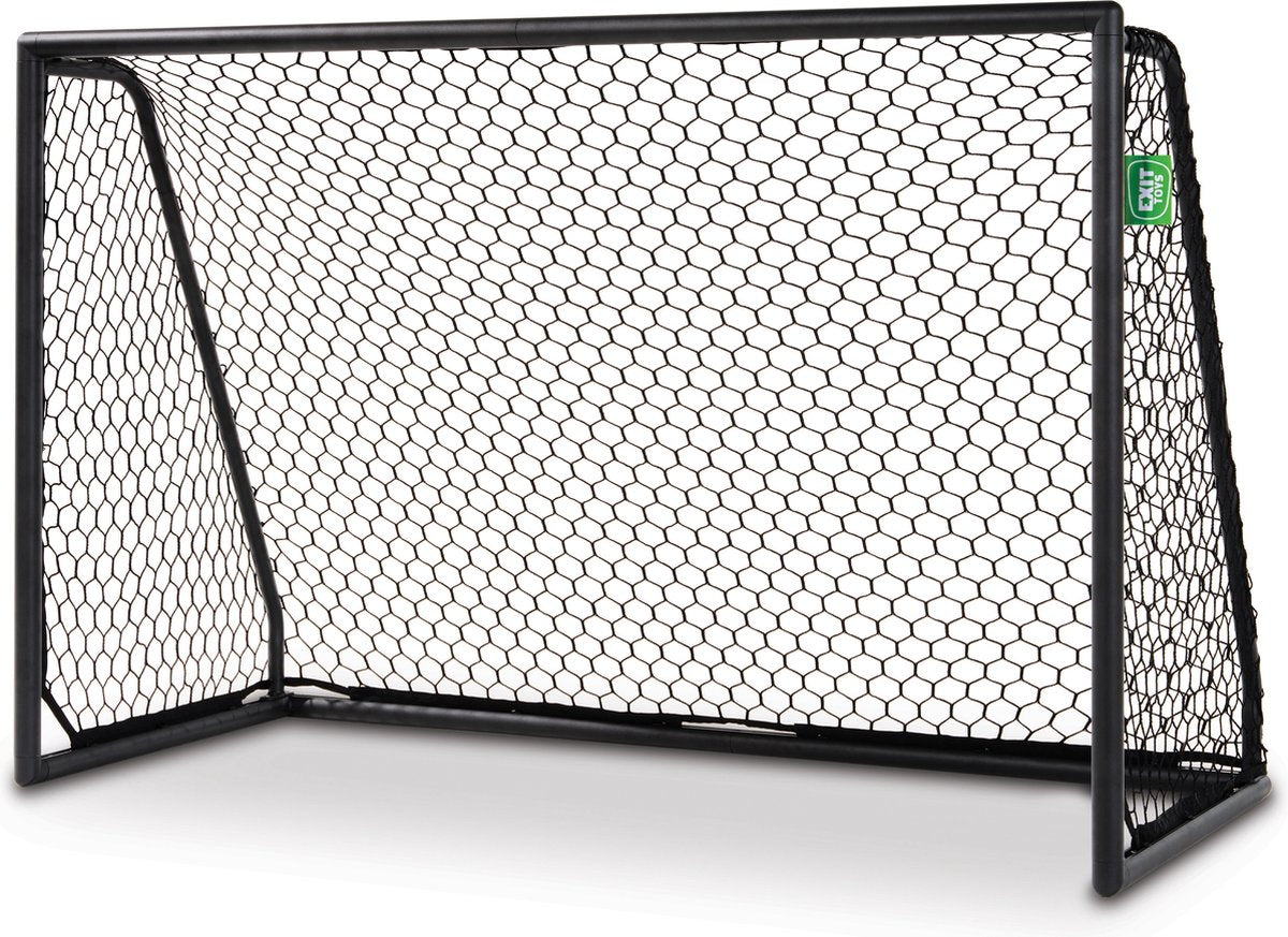 Exit toys exit scala but de football en aluminium 180x120cm - résistant aux intempéries - but de football - pour enfants - jardin - noir
