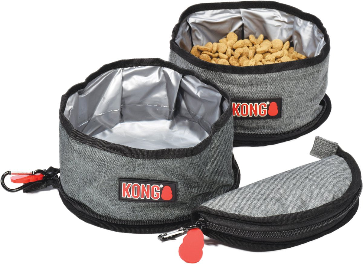 Godet d'alimentation à boisson pliable kong