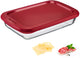 Bol en verre Westmark west pour produits carnés, capacité : 1600 ml, verre borosilicate, joint hermétique, verre plastique, rouge transparent, 235622e1