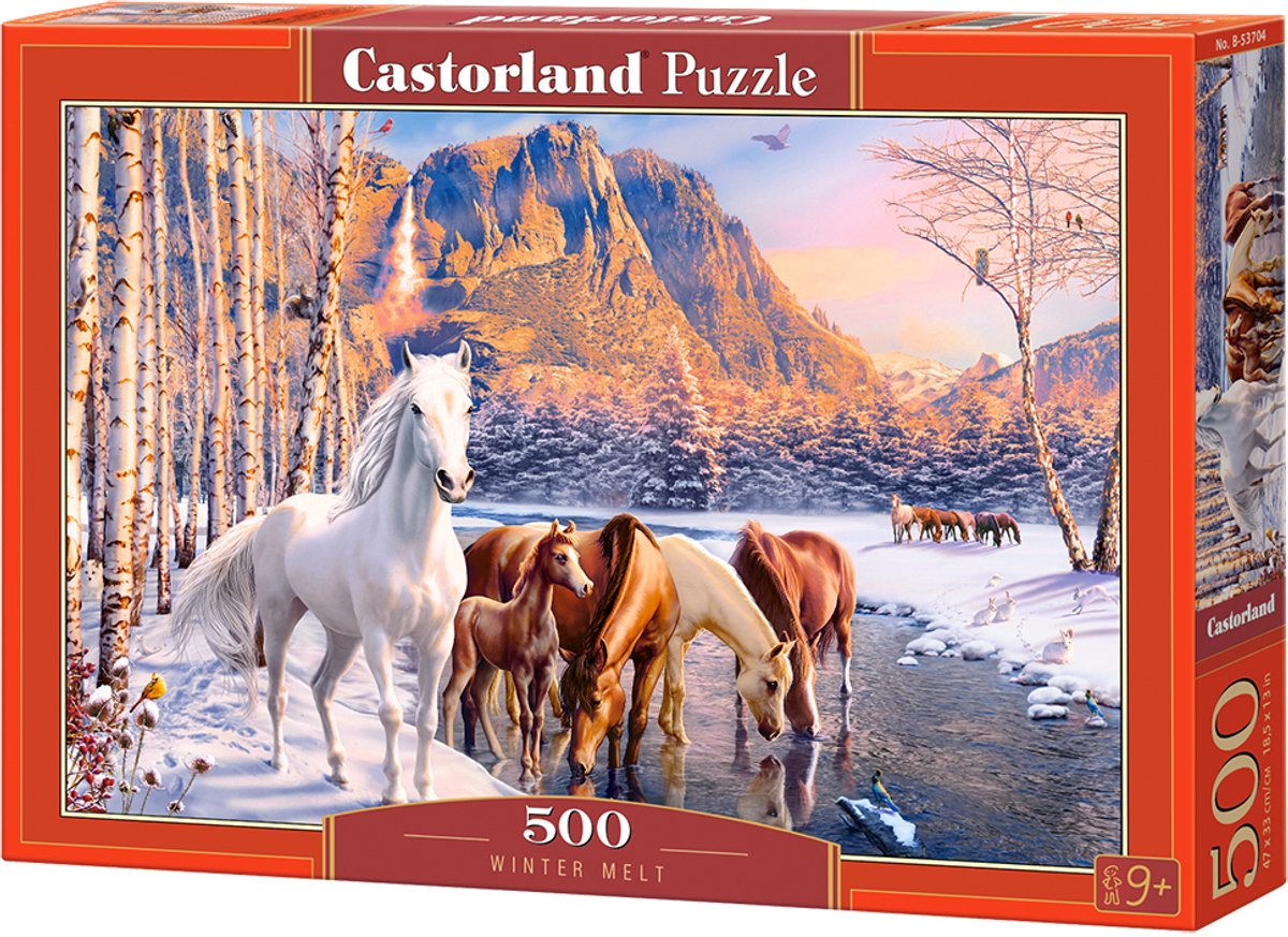 Castorland Winter Melt – Puzzle – 500 pièces – Finition satinée – Ajustement parfait – Qualité européenne
