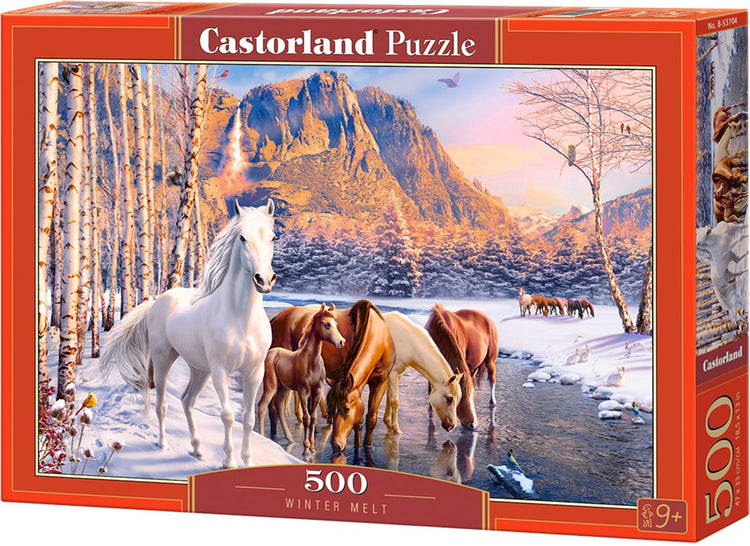 Castorland Winter Melt – Puzzle – 500 pièces – Finition satinée – Ajustement parfait – Qualité européenne