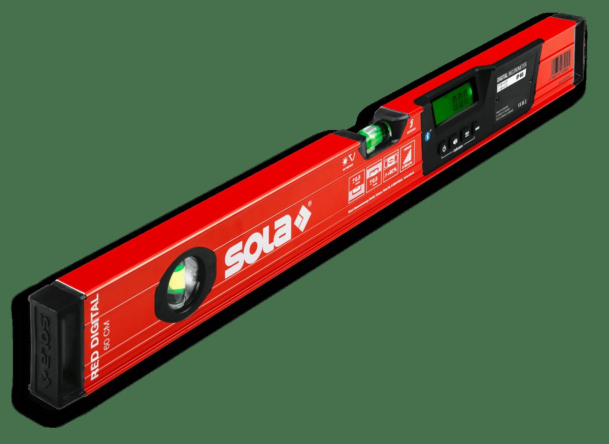 Niveau à bulle numérique Sola red 60 avec Bluetooth 60 cm - 01730801 - 0,60 m - rouge