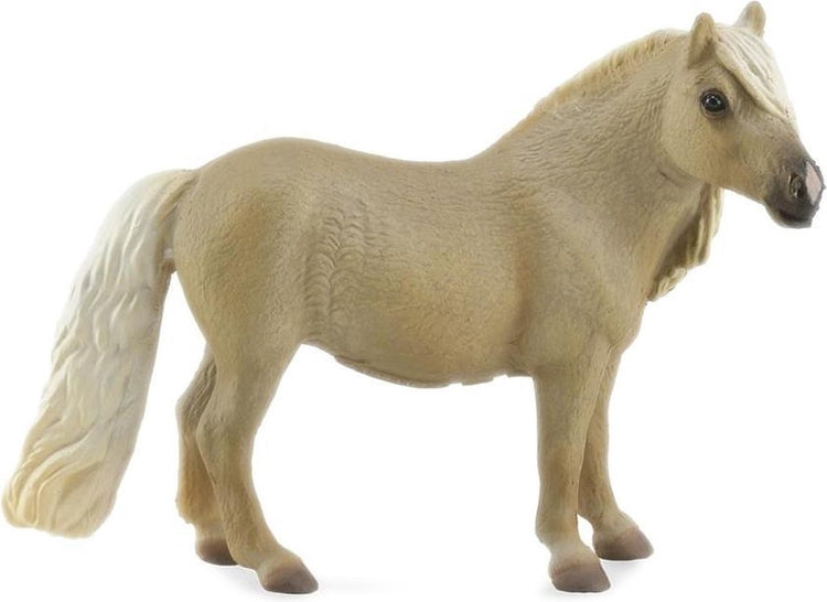 Figurine Collecta - jument falabella palomino - (m) - chevaux - peint à la main - miniature