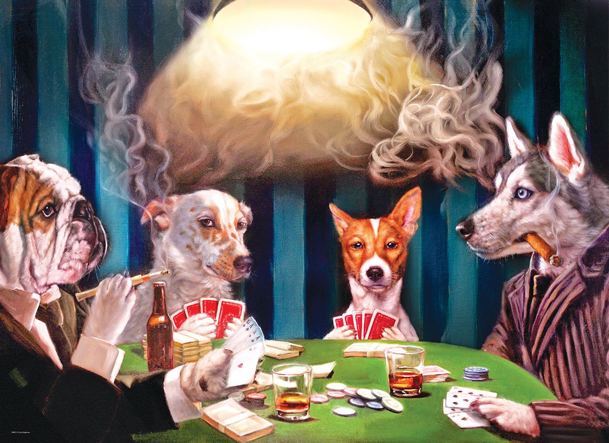 Eurographics the bluff - puzzle lucia heffernan 1000 pièces - chiens